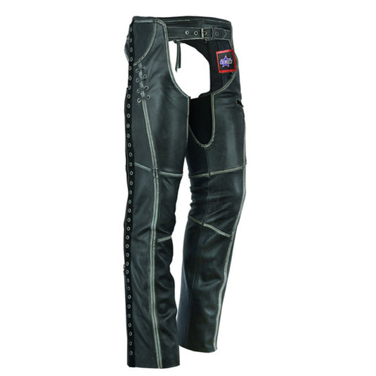 BSM3105 Women's Gray Stylish Lightweight Hip Set Chaps