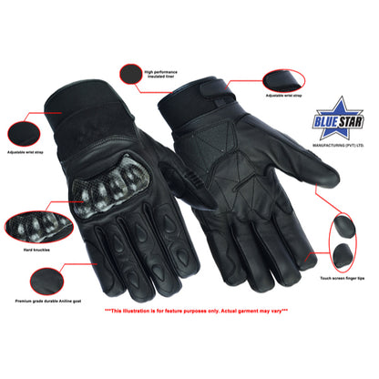BSM3337 Leather/Textile Performance Glove