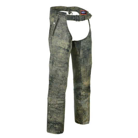BSM3109 Unisex Double Deep Pocket Thermal Lined Chaps- Antique Brown