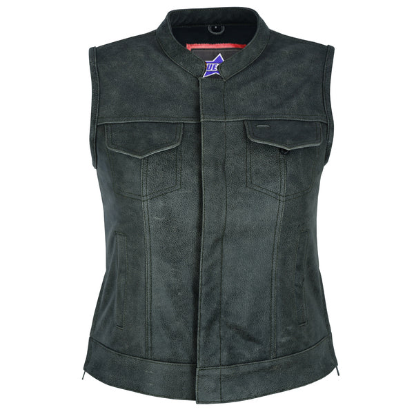 BSM2547 Women's Premium Single Back Panel Concealment Vest - GRAY