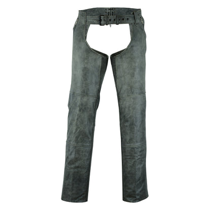 BSM3116 Unisex Double Deep Pocket Thermal Lined Chaps - GRAY
