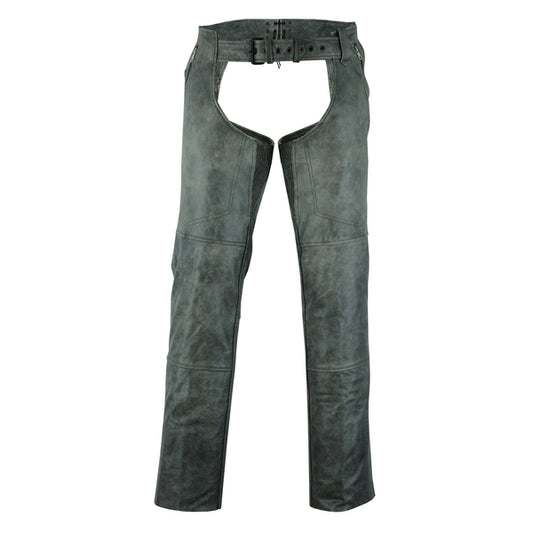 BSM3116 Unisex Double Deep Pocket Thermal Lined Chaps - GRAY