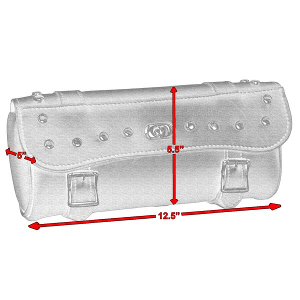 BSM4508 LARGE 2 STRAP TOOL BAG W/ STUDS