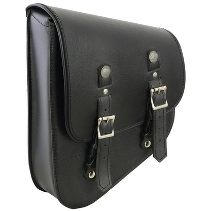 BSM4543 LEFT SIDE SYNTHETIC LEATHER SWING ARM BAG W/ BUFFALO SNAPS