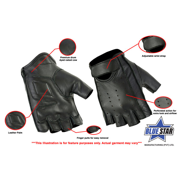 BSM3336 Premium Fingerless Cruiser Glove