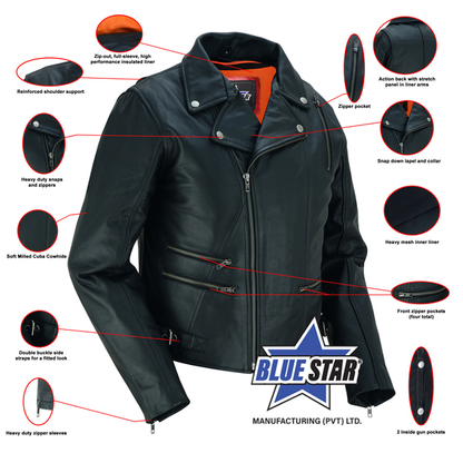 BSM2104 Women's Updated Stylish M/C Jacket