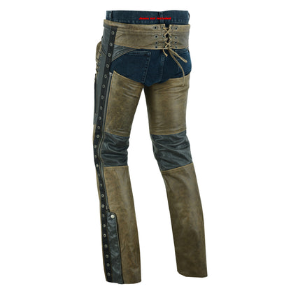 BSM3111 Women's Stylish Lightweight Hip Set Chaps- Two Tone