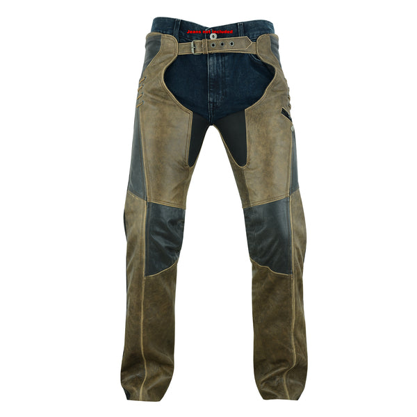 BSM3111 Women's Stylish Lightweight Hip Set Chaps- Two Tone