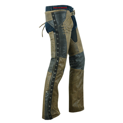 BSM3111 Women's Stylish Lightweight Hip Set Chaps- Two Tone