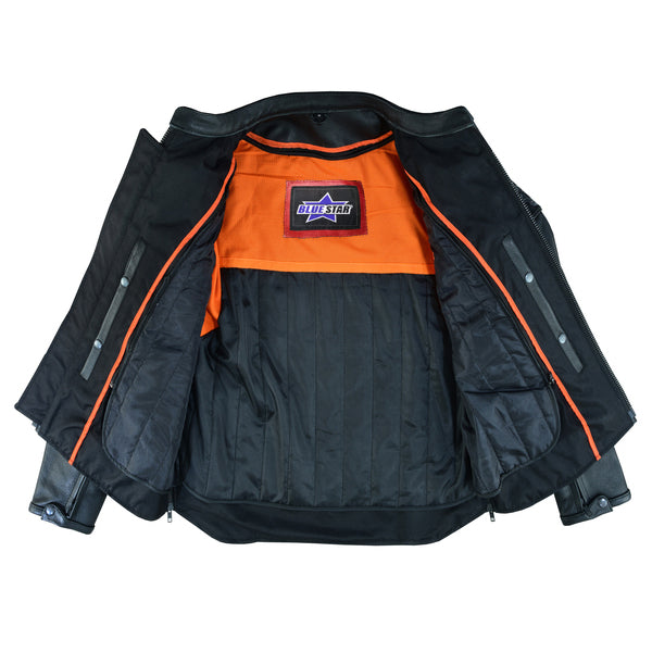 BSM1134 Men's Scooter Jacket w/Reflective Skulls