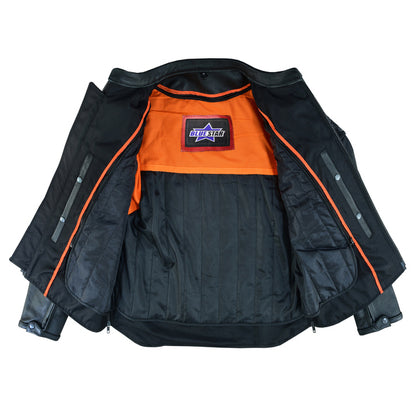 BSM1134 Men's Scooter Jacket w/Reflective Skulls