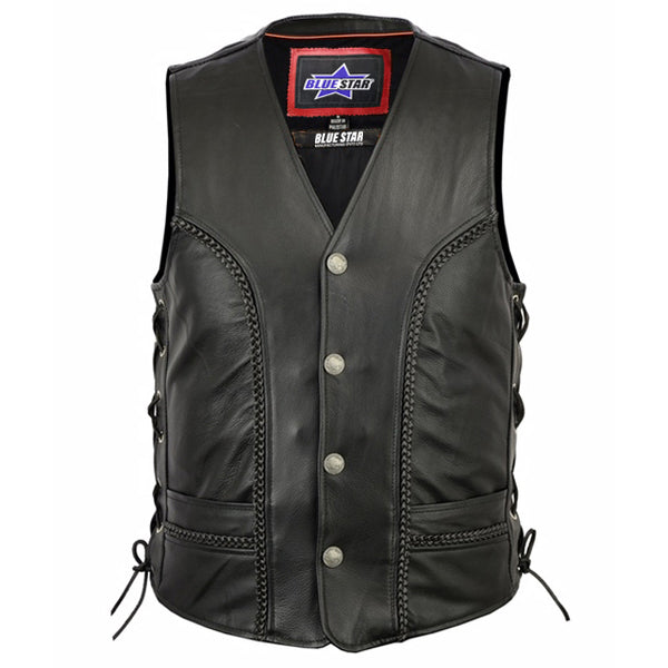 BSM1553 Men's Braided Vest