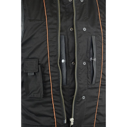 BSM1521 Upgraded Style Gun Pockets, Hidden 10'' Gun Metal Zipper, Side