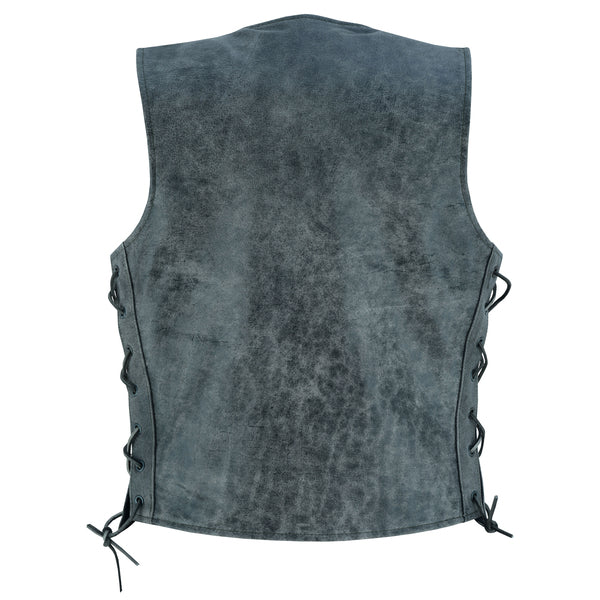 BSM2501 Women's Gray Single Back Panel Concealed Carry Vest