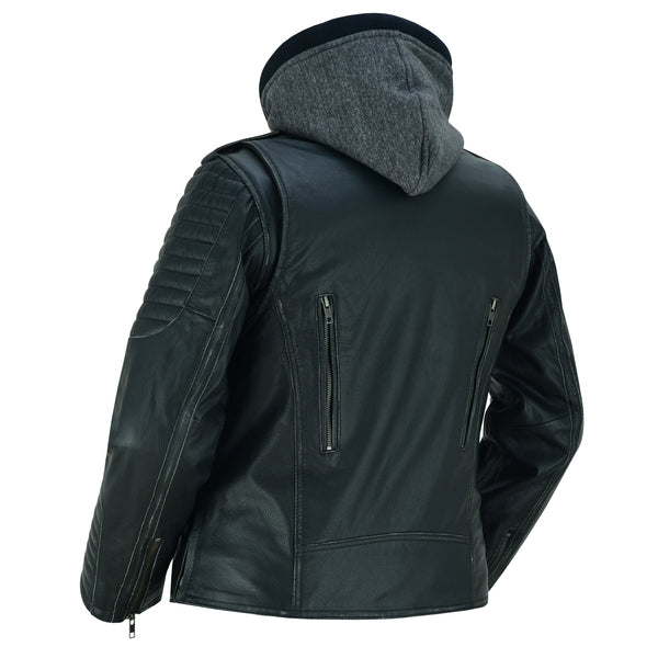BSM2111 Women's M/C Jacket with Rub-Off Finish