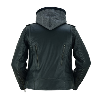 BSM2111 Women's M/C Jacket with Rub-Off Finish