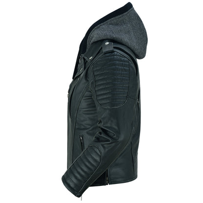 BSM2111 Women's M/C Jacket with Rub-Off Finish