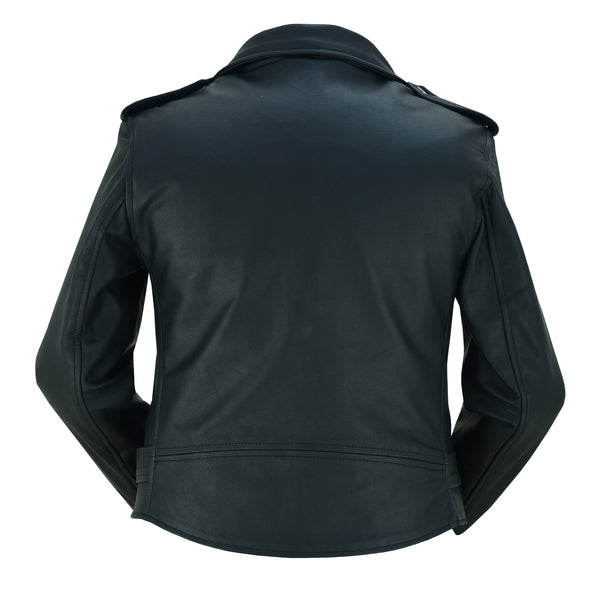 BSM2101 Women's Classic Plain Side Fitted M/C Style Jacket