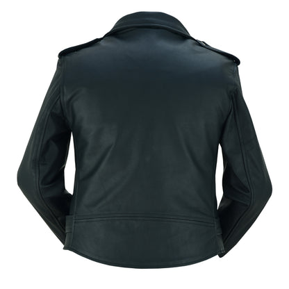 BSM2101 Women's Classic Plain Side Fitted M/C Style Jacket