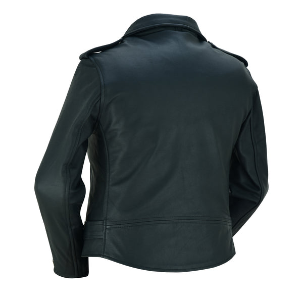 BSM2101 Women's Classic Plain Side Fitted M/C Style Jacket