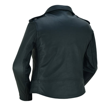 BSM2101 Women's Classic Plain Side Fitted M/C Style Jacket