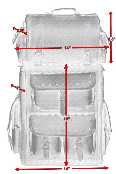 TOURING BACK PACK WITH STUDS