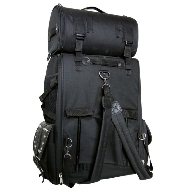 BSM4531 UPDATED TOURING SISSY BAR BAG W/ STUDS