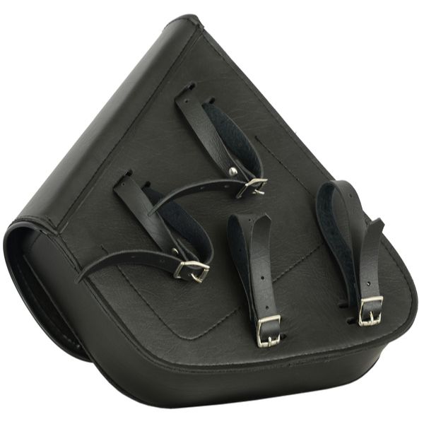 BSM4543 LEFT SIDE SYNTHETIC LEATHER SWING ARM BAG W/ BUFFALO SNAPS