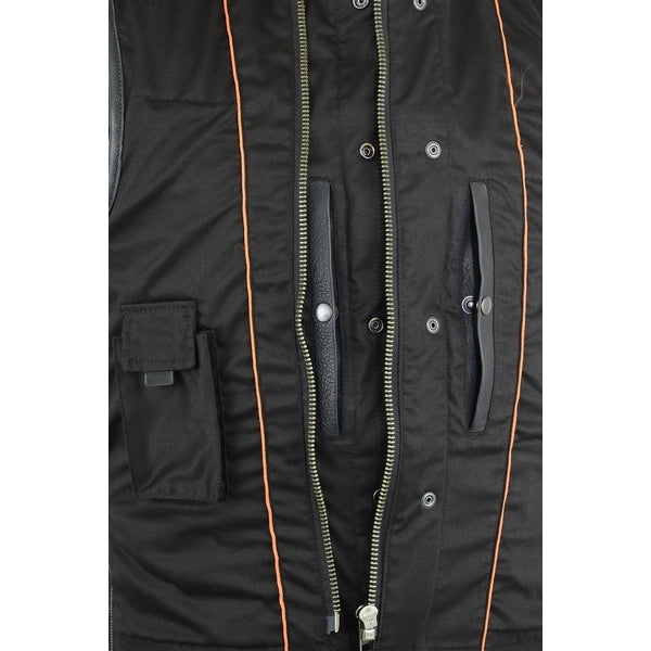 BSM1549 Upgraded Style Gun Pockets, Hidden Gun Metal Zipper, Bottom Sid