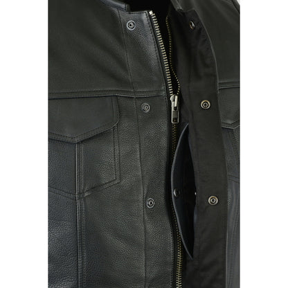 BSM1549 Upgraded Style Gun Pockets, Hidden Gun Metal Zipper, Bottom Sid