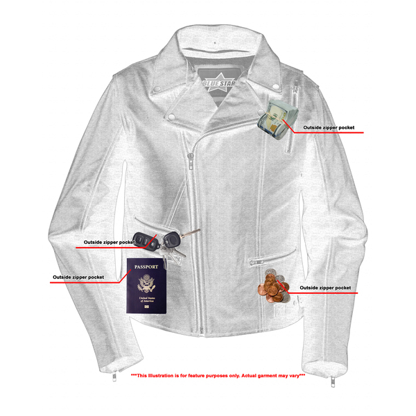 BSM2104 Women's Updated Stylish M/C Jacket