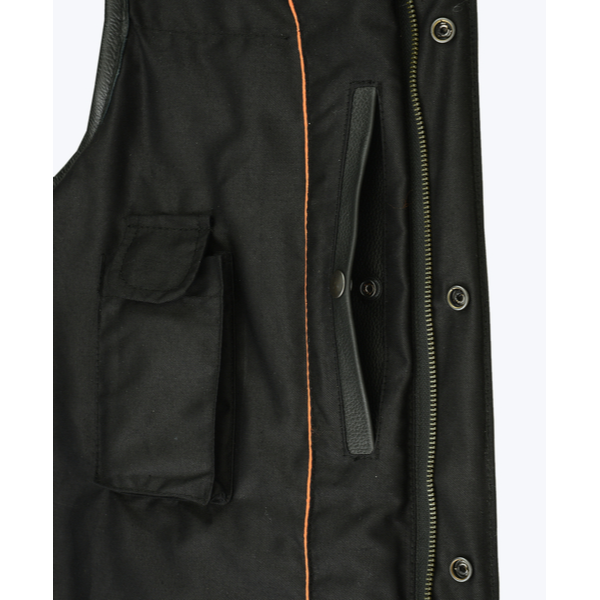BSM1557 Concealed Snap Closure, Textile Material, W/O Collar & Hidden Z
