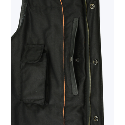 BSM1557 Concealed Snap Closure, Textile Material, W/O Collar & Hidden Z