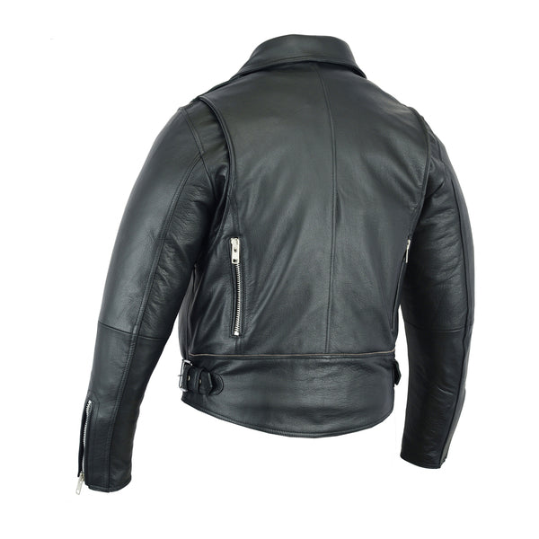 BSM1140 Men's Modern Full Cut Beltless Biker Jacket