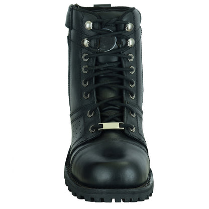 BSM4101 Men's 6'' Side Zipper Plain Toe Boot W/Perforation