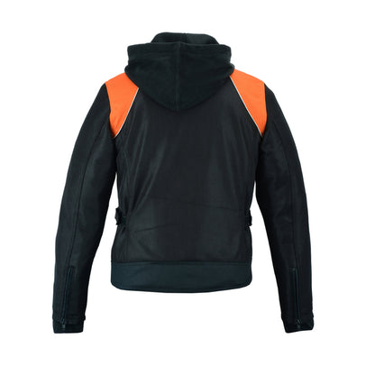 BSM2114 Women's Mesh 3-in-1 Riding Jacket (Black/Orange)