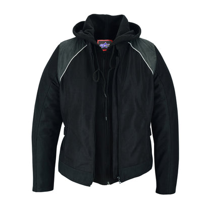 BSM2120 Women's Mesh 3-in-1 Riding Jacket (Black/Black Tone Reflective)