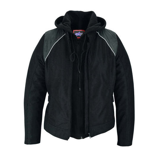 BSM2120 Women's Mesh 3-in-1 Riding Jacket (Black/Black Tone Reflective)