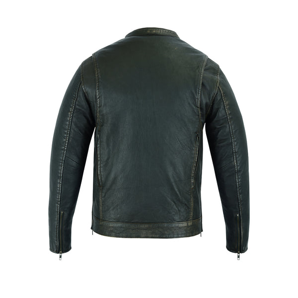 BSM1129 Men's Modern Utility Style Jacket in Lightweight Drum Dyed Dist