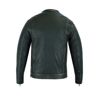 BSM1129 Men's Modern Utility Style Jacket in Lightweight Drum Dyed Dist