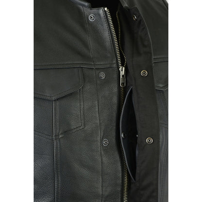 BSM1521 Upgraded Style Gun Pockets, Hidden 10'' Gun Metal Zipper, Side