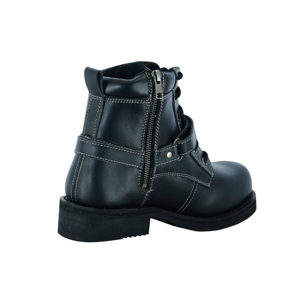 BSM3901 Women's Boots with Side Zipper and Single Strap