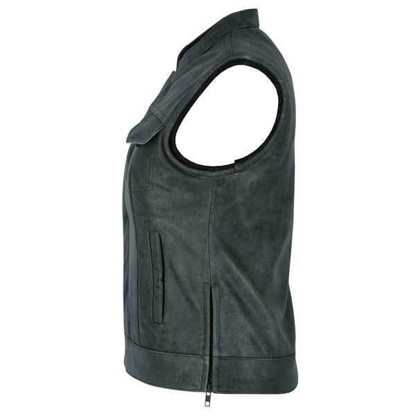 BSM2547 Women's Premium Single Back Panel Concealment Vest - GRAY