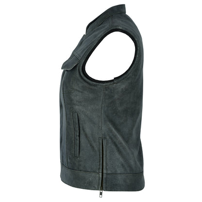 BSM2547 Women's Premium Single Back Panel Concealment Vest - GRAY