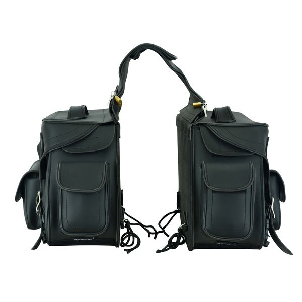BSM4545 TWO STRAP SADDLE BAG