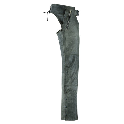 BSM3116 Unisex Double Deep Pocket Thermal Lined Chaps - GRAY