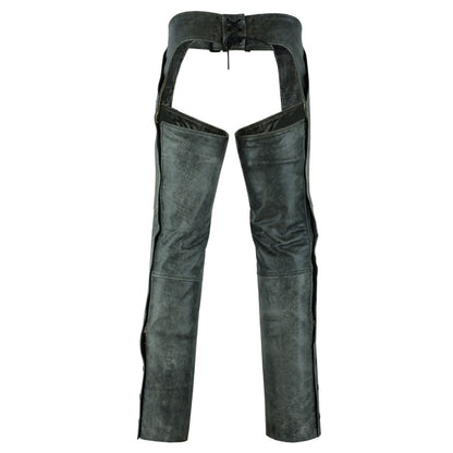 BSM3116 Unisex Double Deep Pocket Thermal Lined Chaps - GRAY