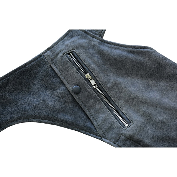 BSM3116 Unisex Double Deep Pocket Thermal Lined Chaps - GRAY