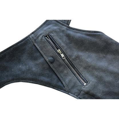 BSM3116 Unisex Double Deep Pocket Thermal Lined Chaps - GRAY