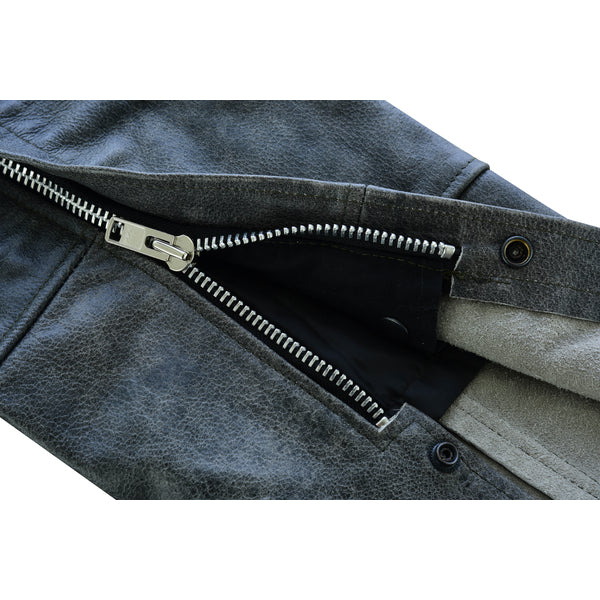 BSM3116 Unisex Double Deep Pocket Thermal Lined Chaps - GRAY